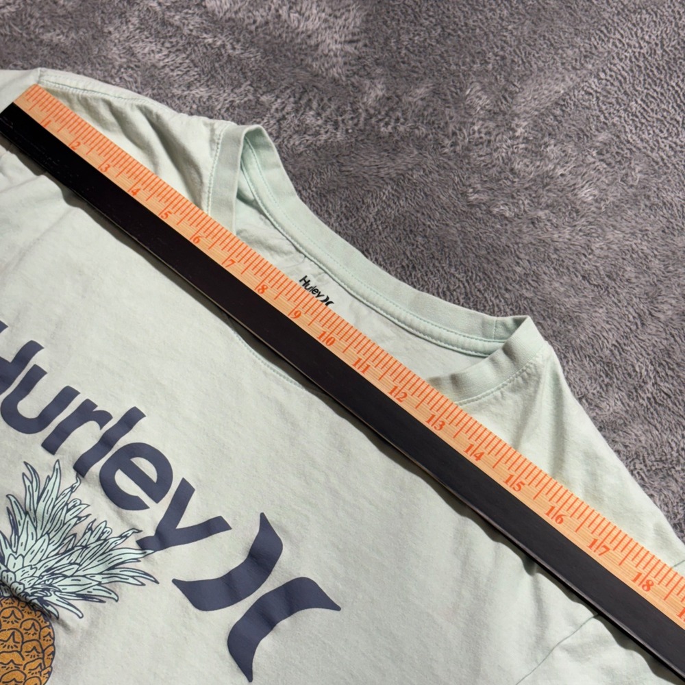 Hurley T-Shirt Women XL Mint Green Good Pineapple Graphic Tee HSP21VMT-01976 - Picture 8 of 12
